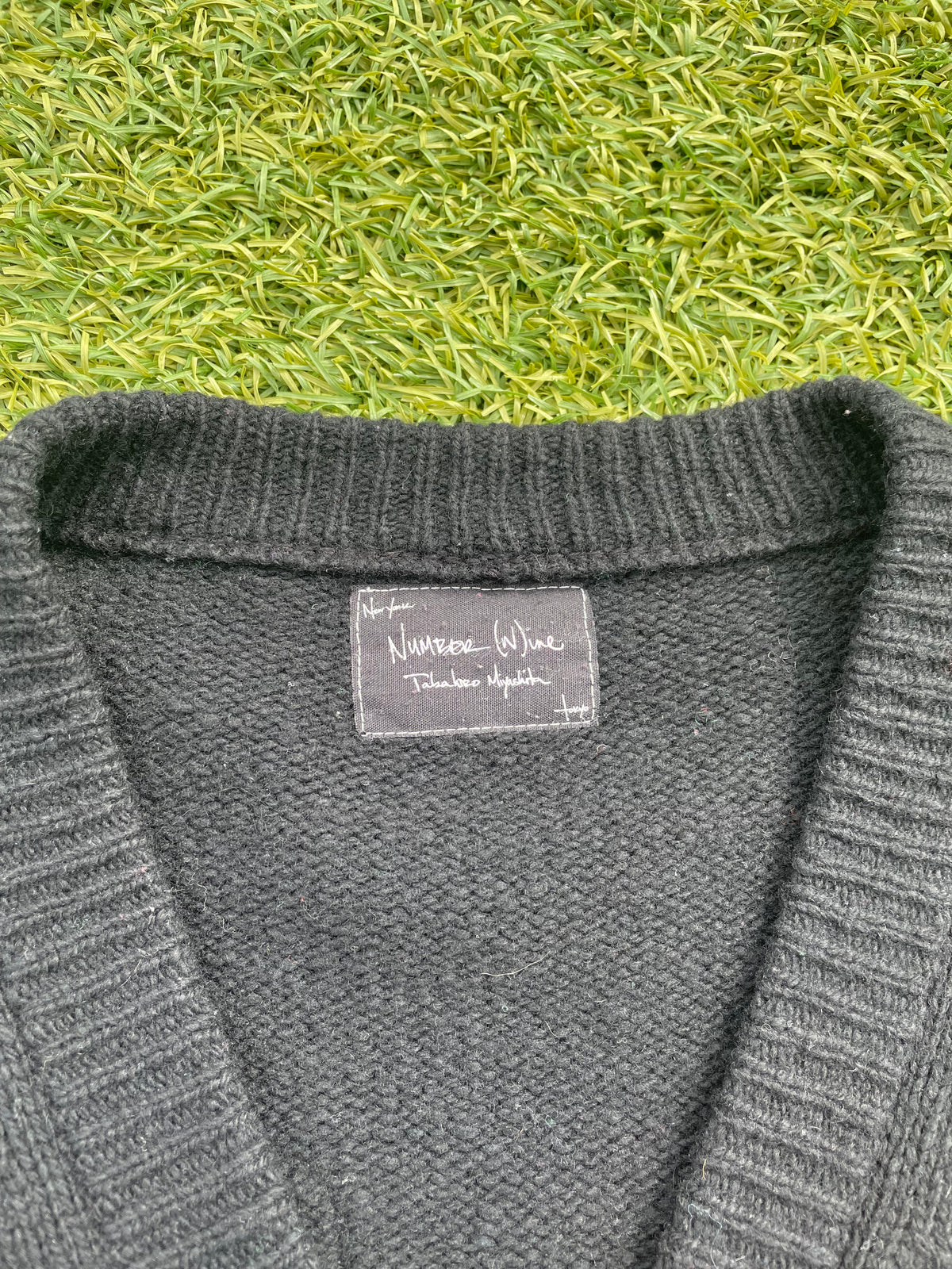 AW05 “The High Streets” - Number (N)ine Patchwork Wool Cardigan