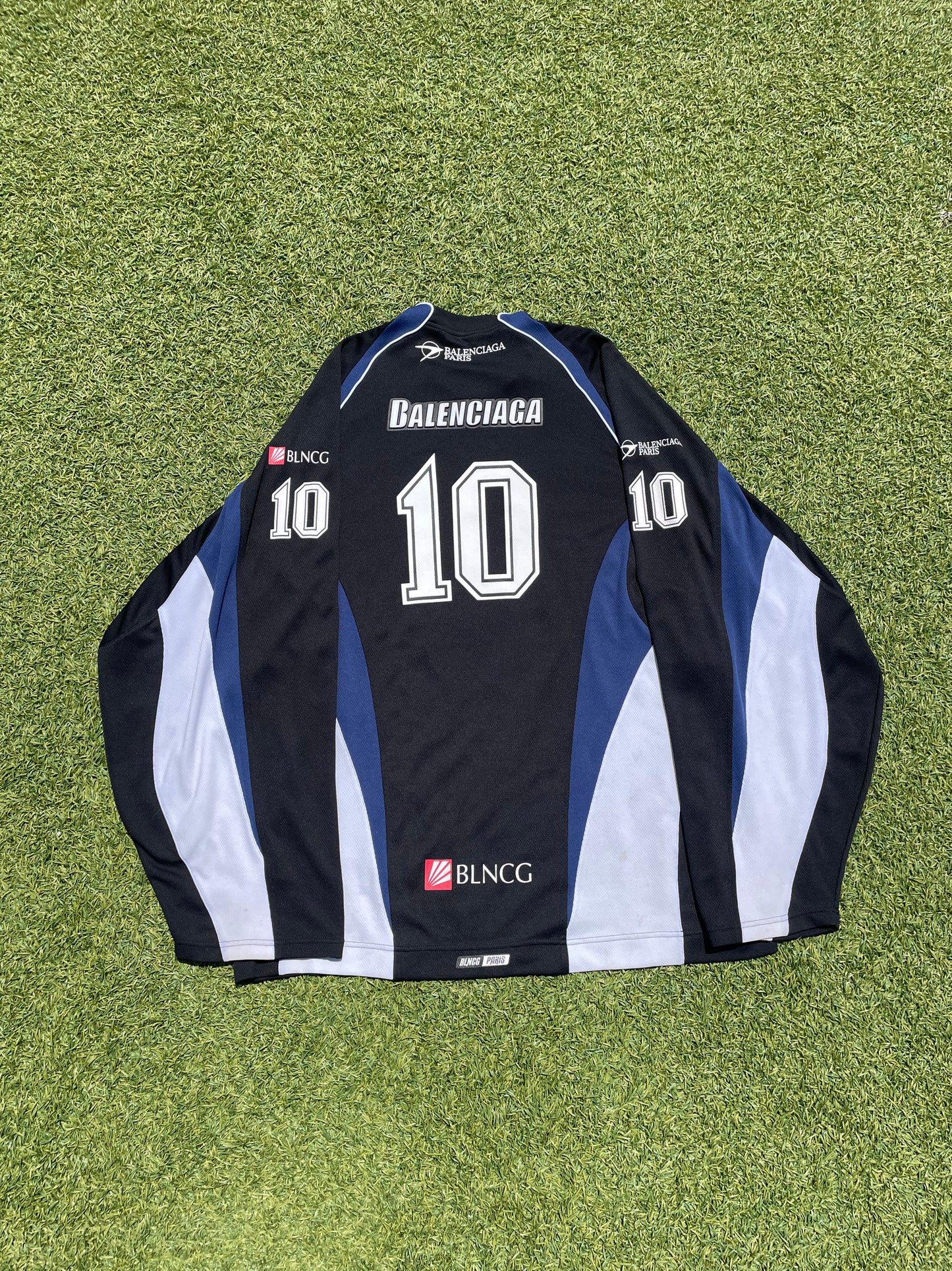 SS20 Balenciaga Black Hockey Logo Jersey 🏒