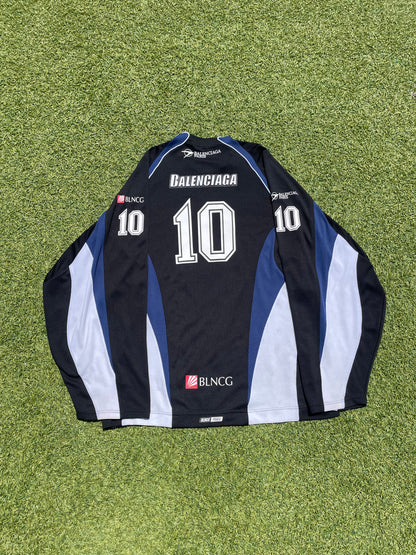 SS20 Balenciaga Black Hockey Logo Jersey 🏒