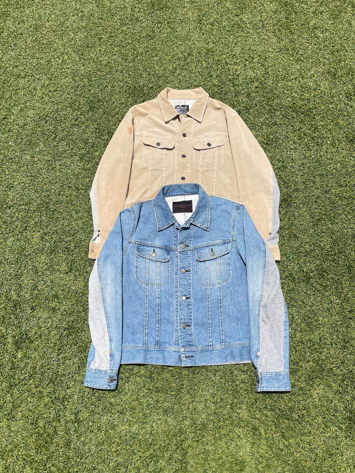 AW03 “Paperdoll” - Undercover Hybrid Lightwash Denim Trucker Jacket