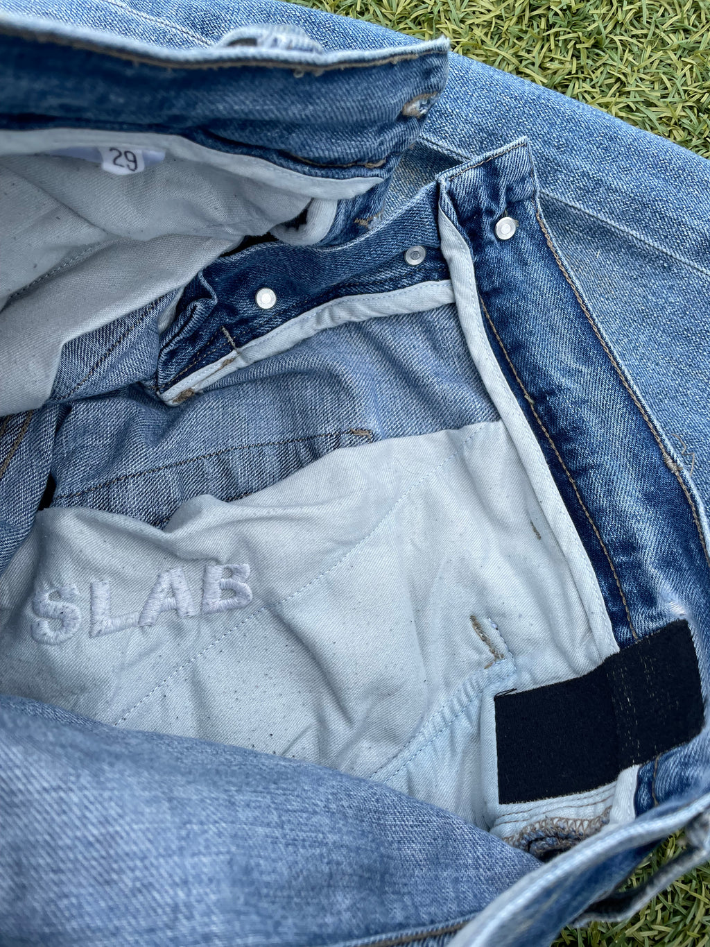 2004 Rick Owens SLAB Distressed Denim