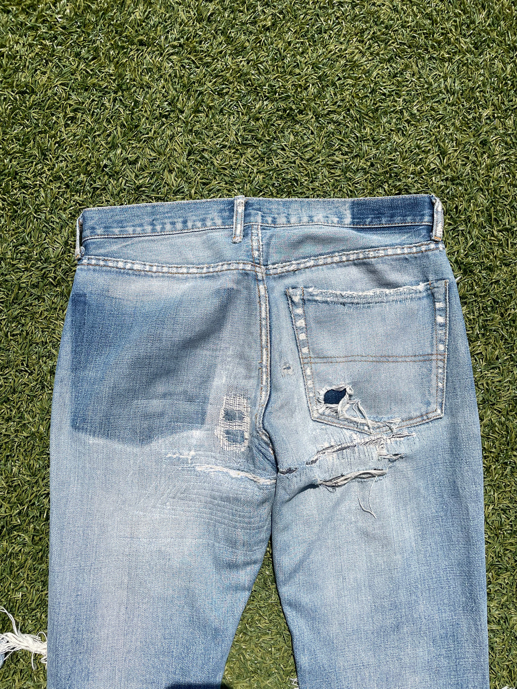 AW04 “Languid” - Undercover ‘52’ Lightwash Distressed Denim
