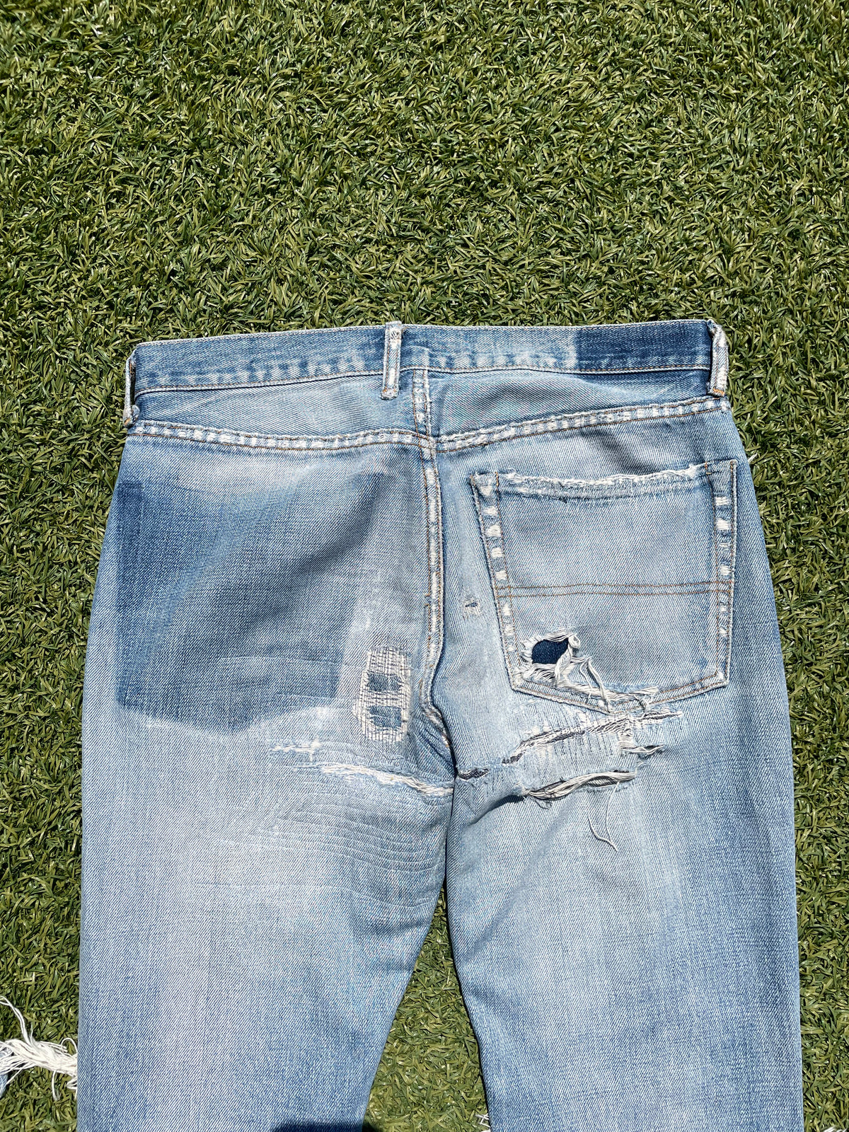 AW04 “Languid” - Undercover ‘52’ Lightwash Distressed Denim