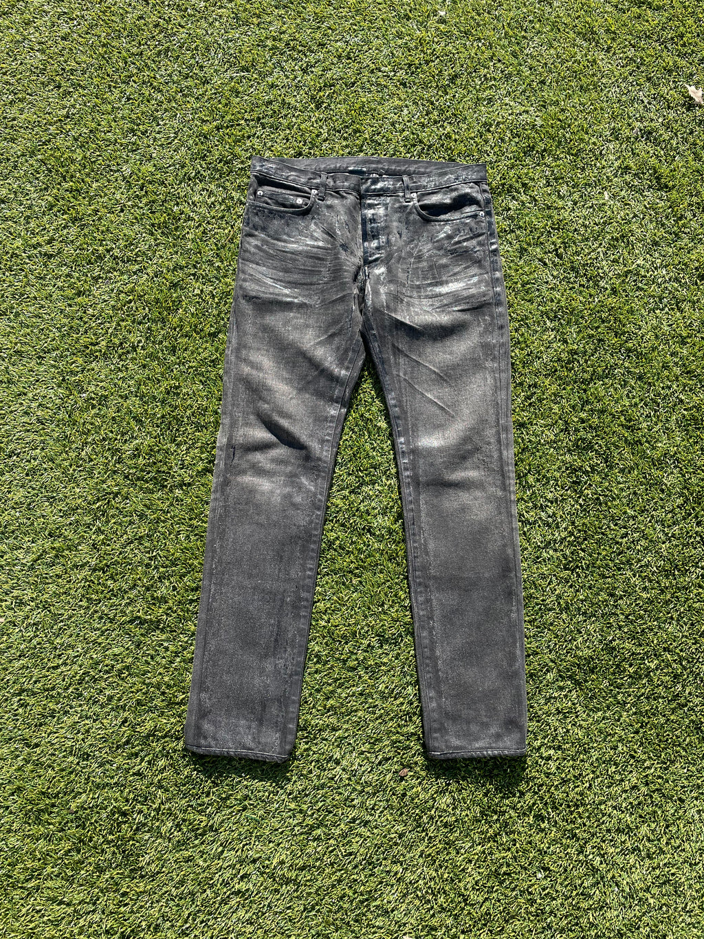 AW05 “In The Morning” - Dior By Hedi Slimane Black Waxed Luster Denim