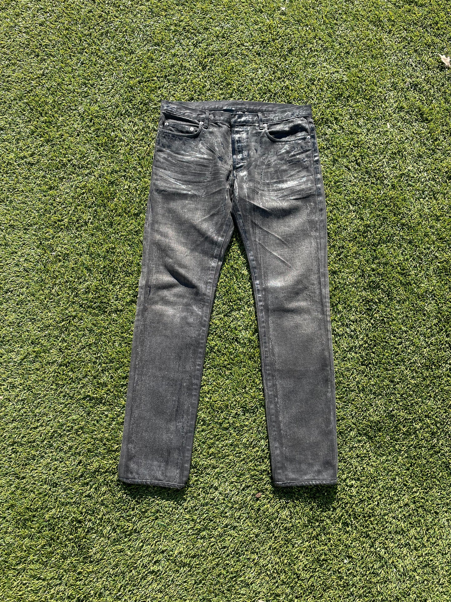 AW05 “In The Morning” - Dior By Hedi Slimane Black Waxed Luster Denim