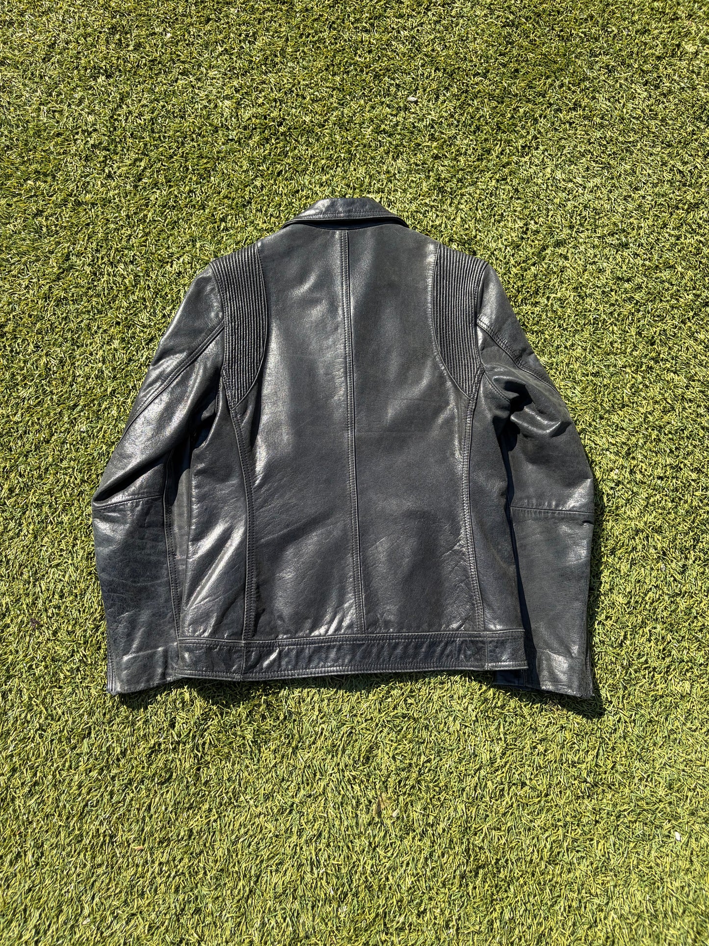 2000s Katherine Hamnett Cowhide Leather Blouson