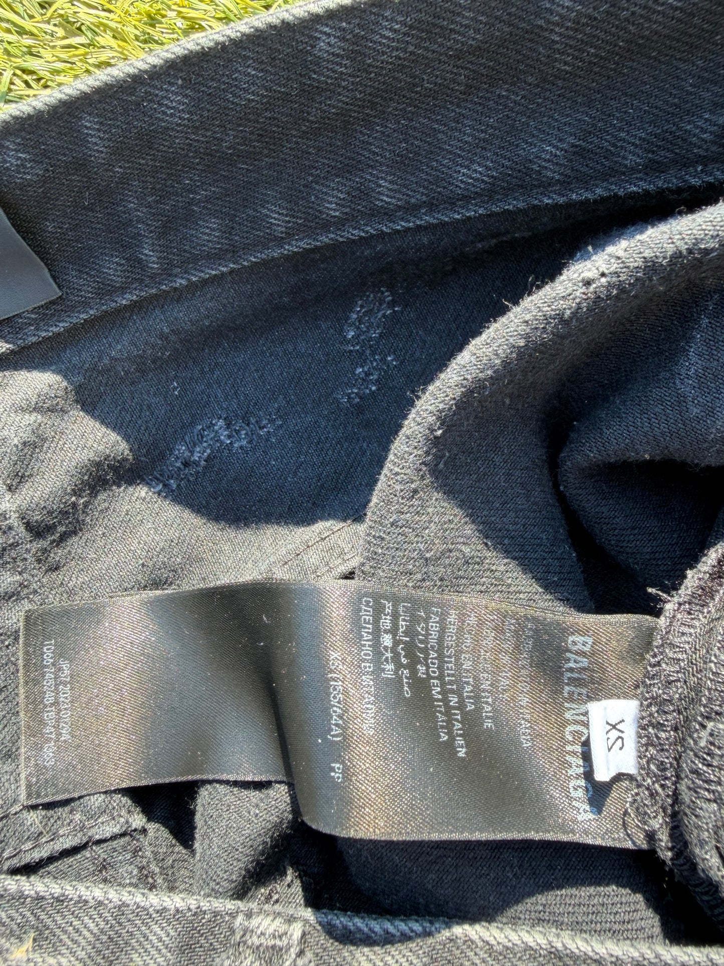 SS23 Balenciaga Distressed Destroyed Mudwash Denim