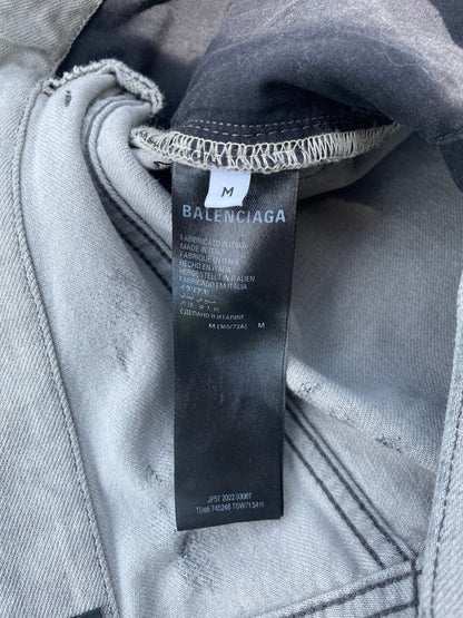 SS23 Balenciaga Distressed Destroyed Mudwash Denim