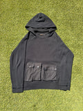 AW03 “Paperdoll” - Undercover Multi Cargo Pocket Convertible Waffle Knit Thermal Hoodie