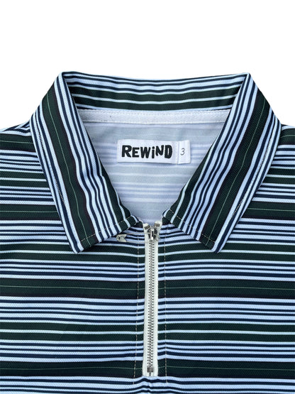 Rewind Stripe Polyester Polo