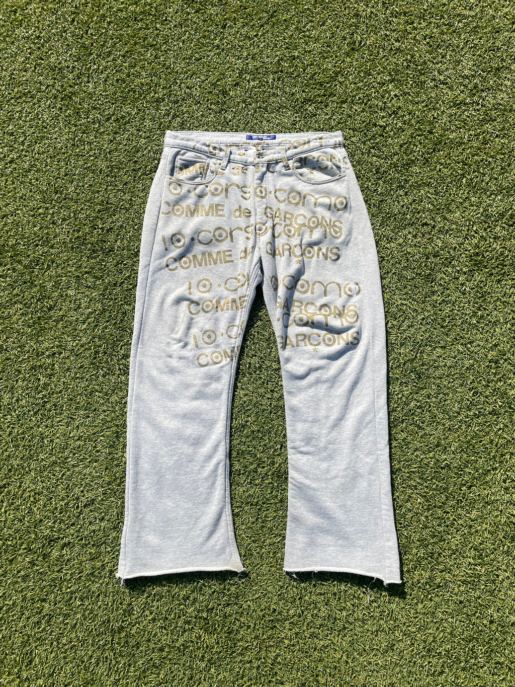 AD2003 Junya Watanabe 10 Corso Como Print Grey Sweatpants