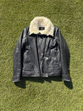 AW06 “Guruguru” - Undercover Wire Collar Horse Leather Shearling Biker Jacket