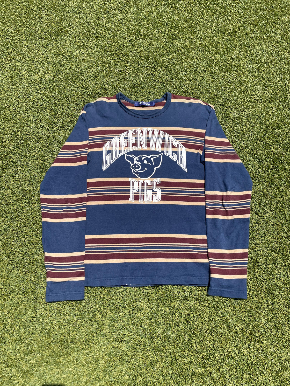 AW2002 Junya Watanabe “Greenwich Pigs” Stripe Long Sleeve
