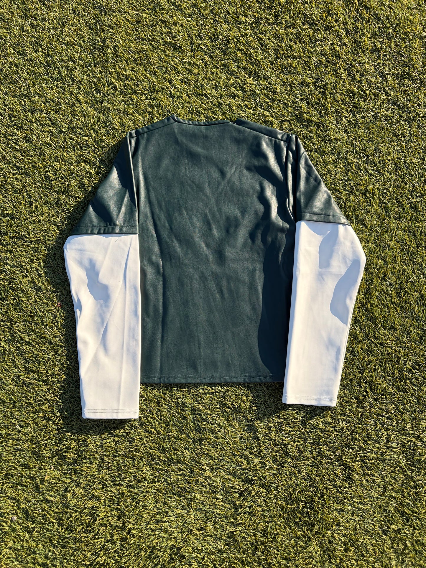 AW23 Mowalola USA Passport Leather Long Sleeve