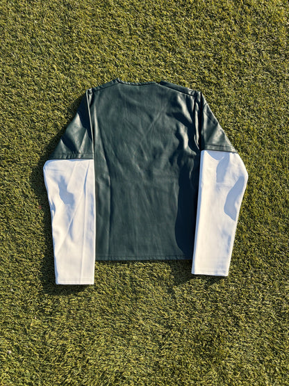 AW23 Mowalola USA Passport Leather Long Sleeve