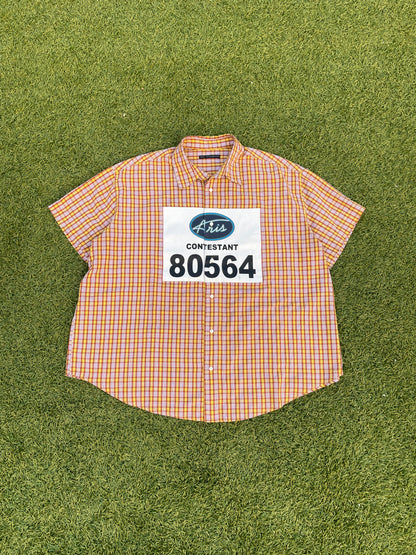 Aris Tatalovich American Idol “Contestant 80564” Plaid Button Up Shirt