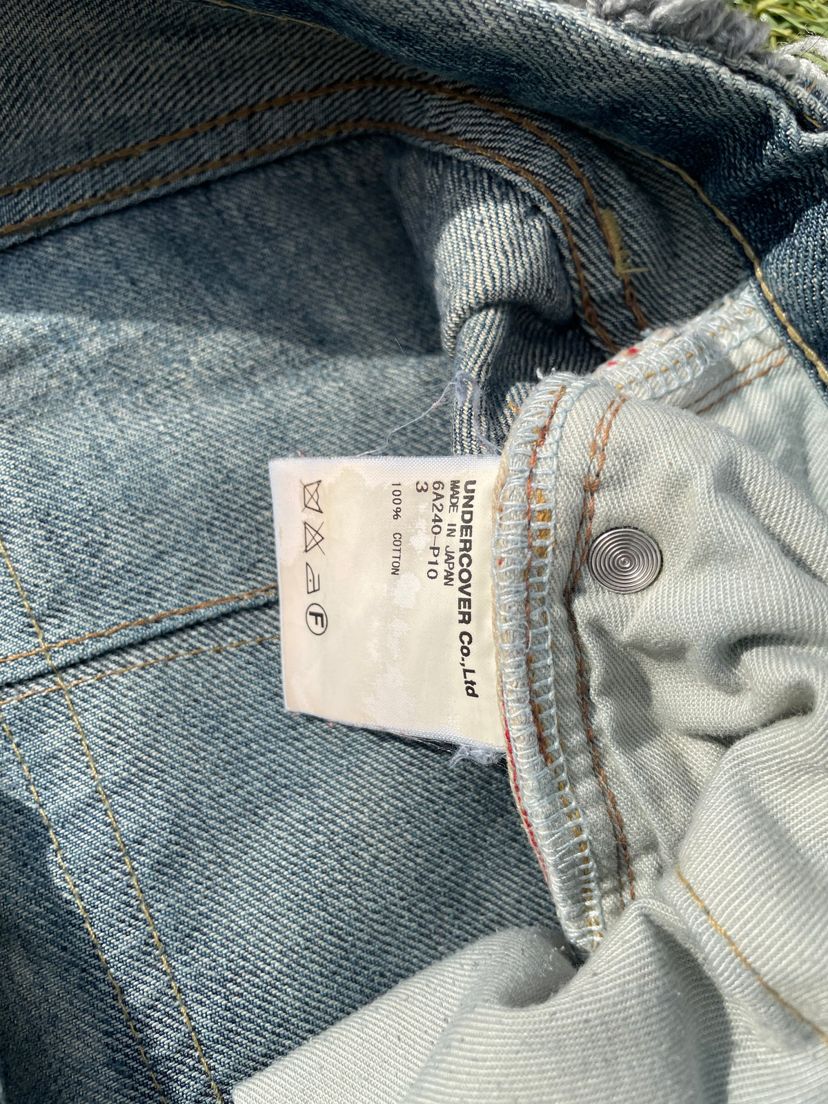 AW06 “GURUGURU” - Undercover Insects Distressed Denim