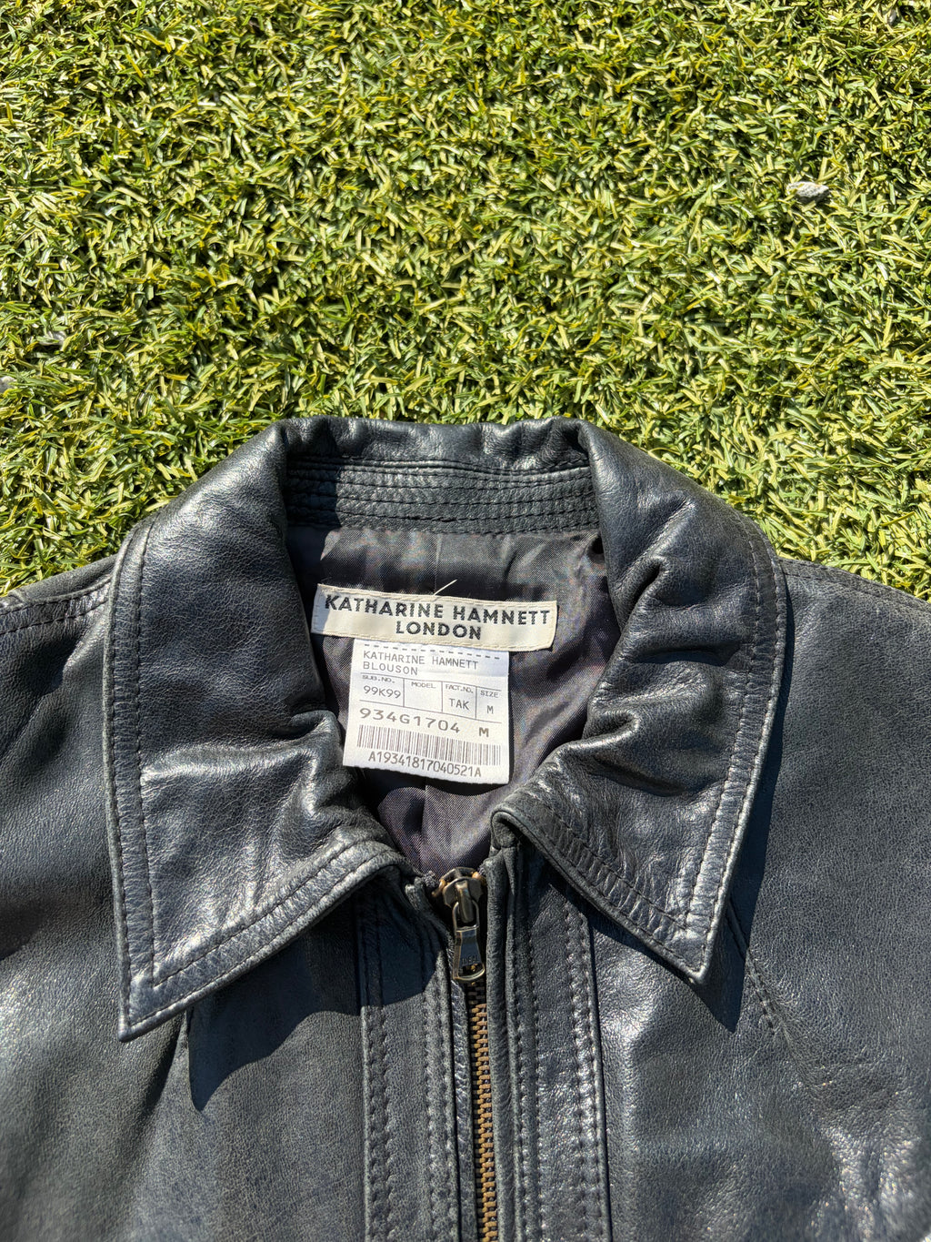 2000s Katherine Hamnett Cowhide Leather Blouson