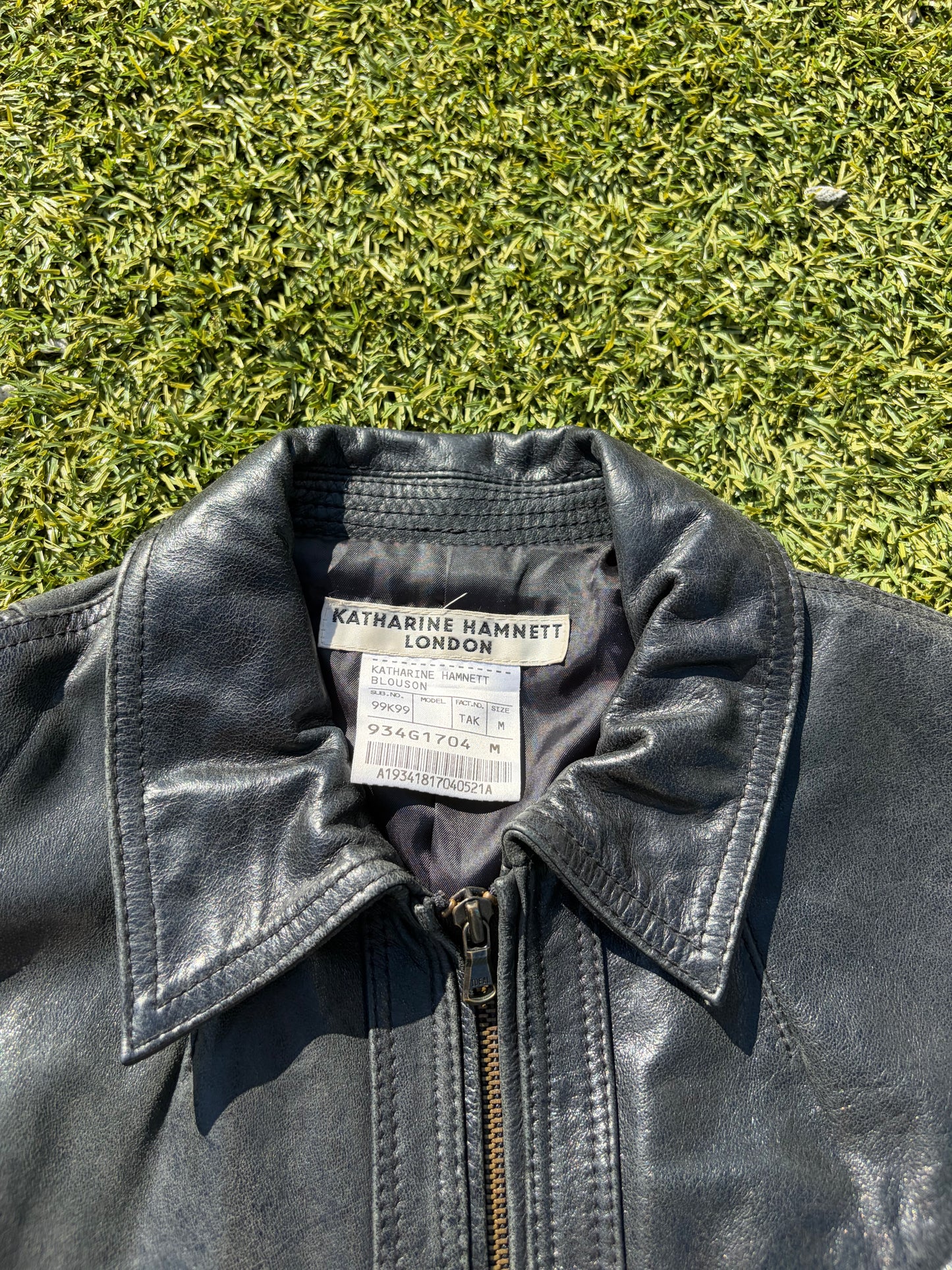 2000s Katherine Hamnett Cowhide Leather Blouson