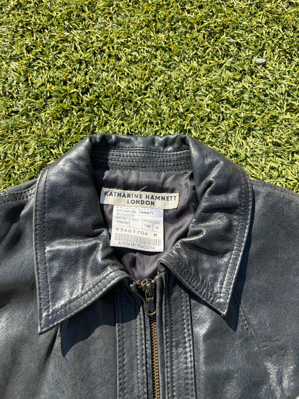 2000s Katherine Hamnett Cowhide Leather Blouson