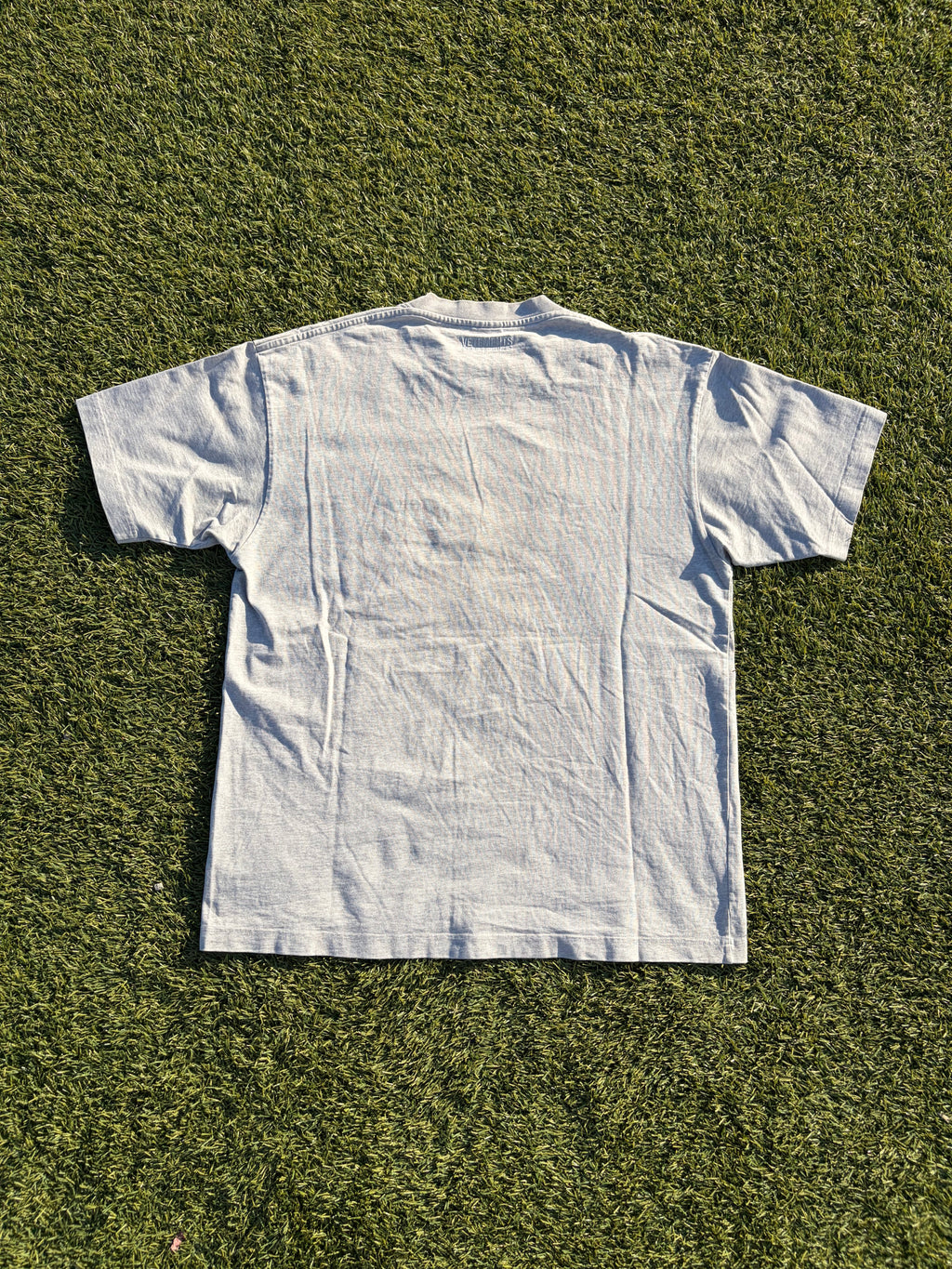 SS18 Vetements Baseball Logo Grey T-Shirt