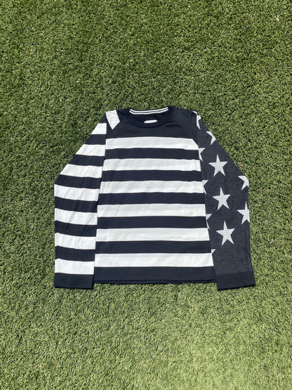 SS19 Takahiromiyashita The Soloist American Flag Knit Sweater