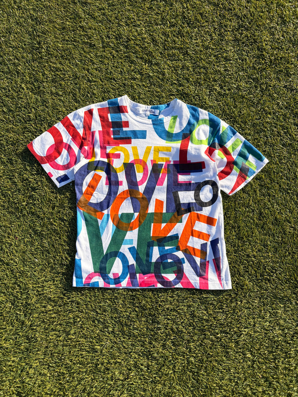 AD2001 Junya Watanabe All Over Print “LOVE” T-Shirt