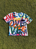 AD2001 Junya Watanabe All Over Print “LOVE” T-Shirt