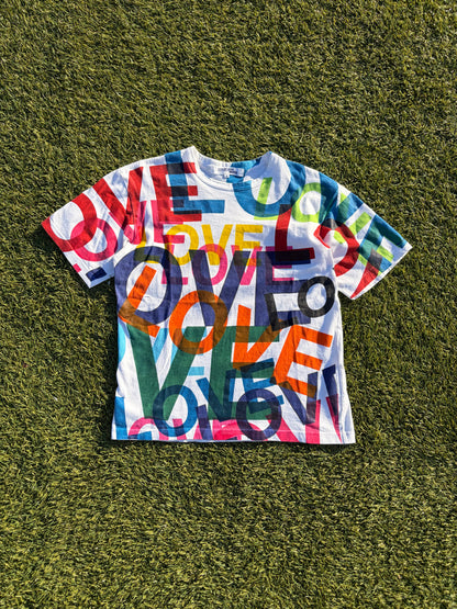 AD2001 Junya Watanabe All Over Print “LOVE” T-Shirt