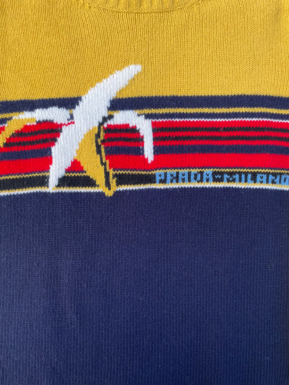 AW2018 Prada Milano Banana Stripe Knit Sweater 🍌