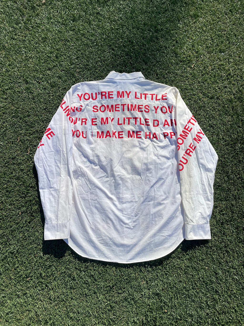 AD2001 Junya Watanabe ‘Little Darling’ Poem Button Up
