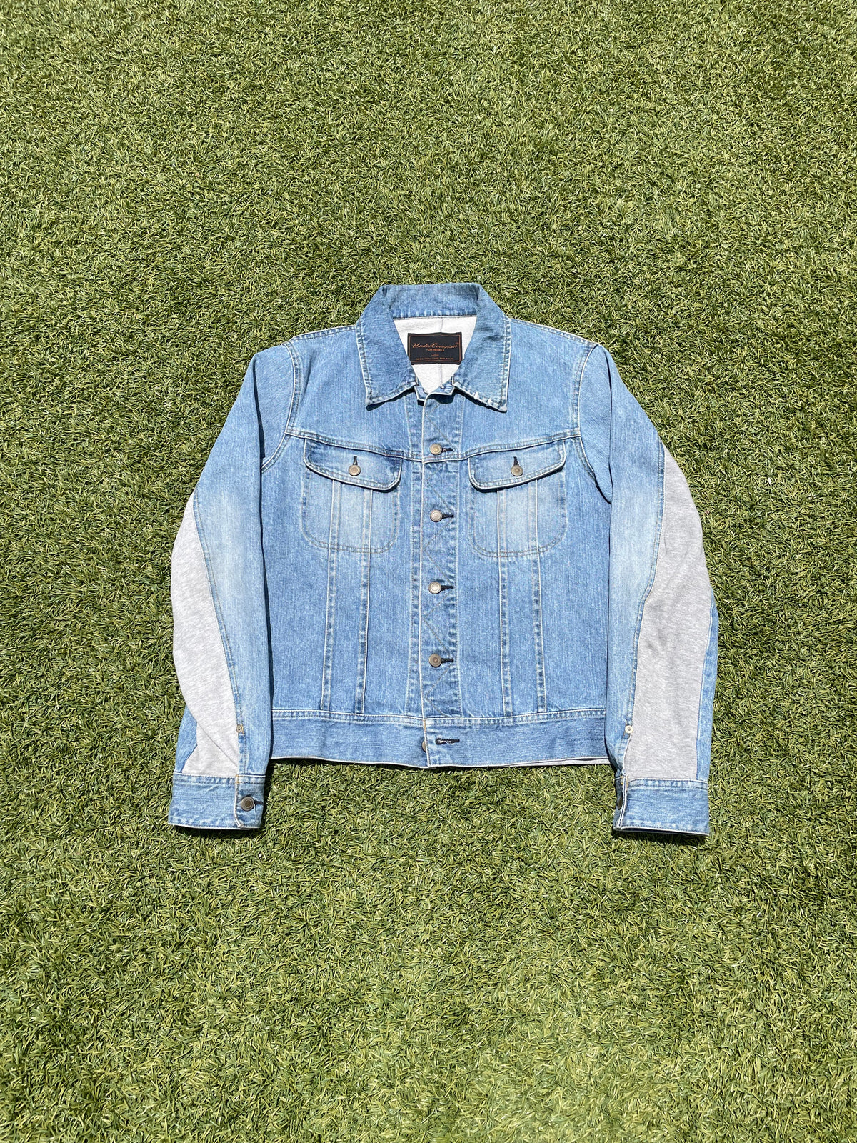 AW03 “Paperdoll” - Undercover Hybrid Lightwash Denim Trucker Jacket