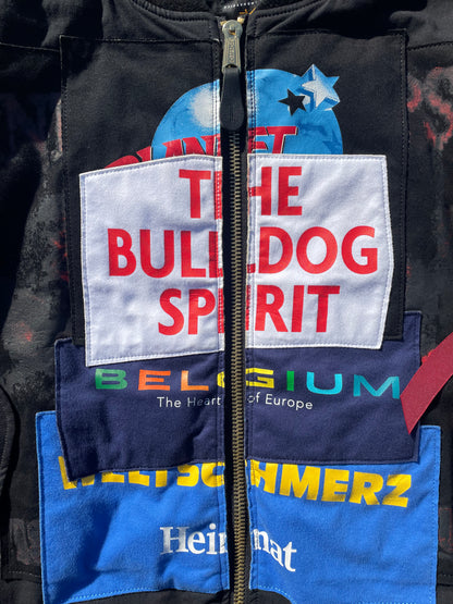 FW18 Vetements X Alpha Industries “The Bulldog Spirit” Patchwork Military Reversible Bomber Jacket