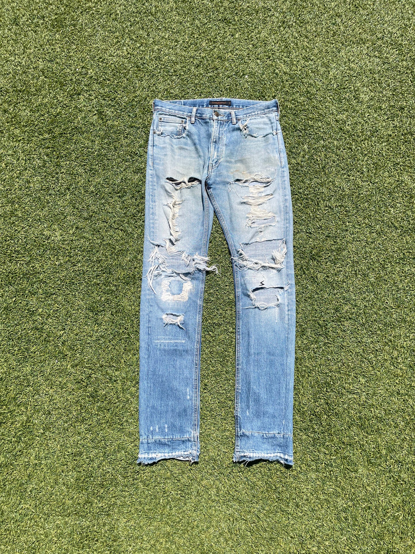 AW04 “Languid” - Undercover ‘52’ Lightwash Distressed Denim