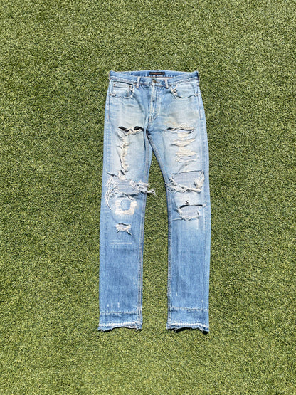 AW04 “Languid” - Undercover ‘52’ Lightwash Distressed Denim