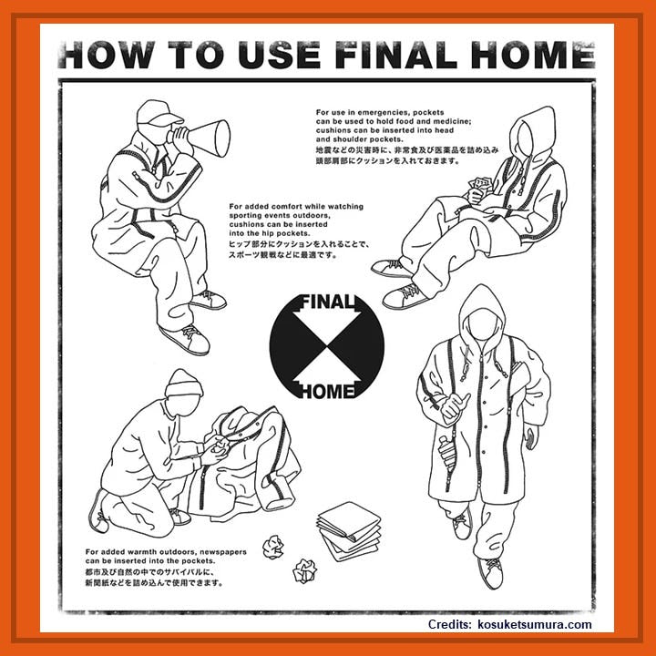 1990s Final Home Survival Muti-Pocket Nylon Skirt