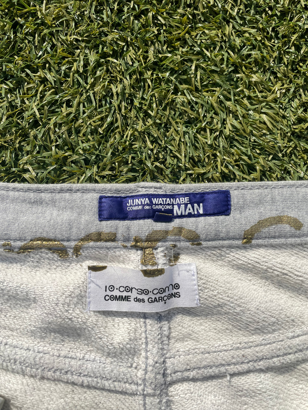 AD2003 Junya Watanabe 10 Corso Como Print Grey Sweatpants