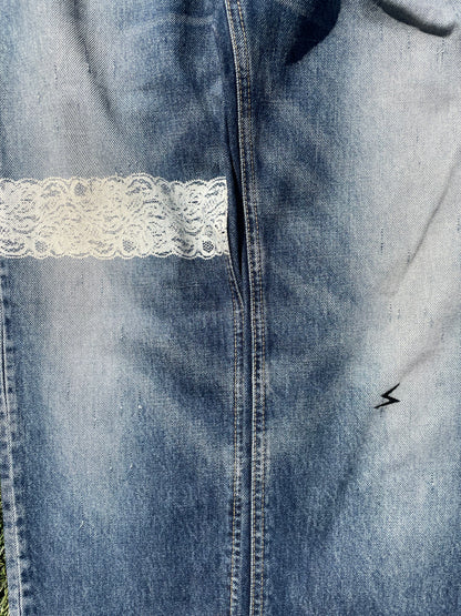 SS10 Undercover Lace Lightwash Denim