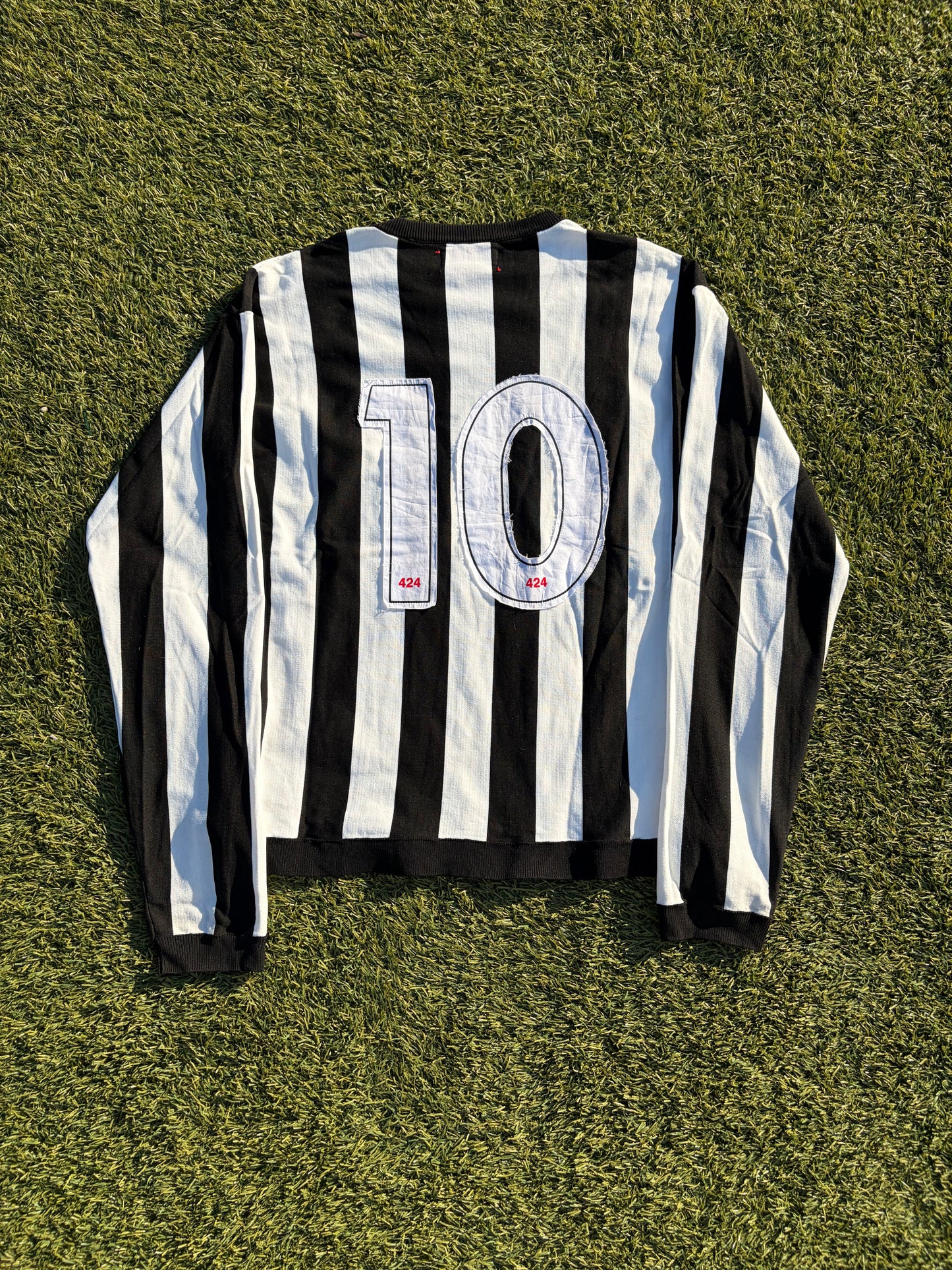 424 By Guillermo Andrade Jesus Vertical Stripe Soccer Long Sleeve