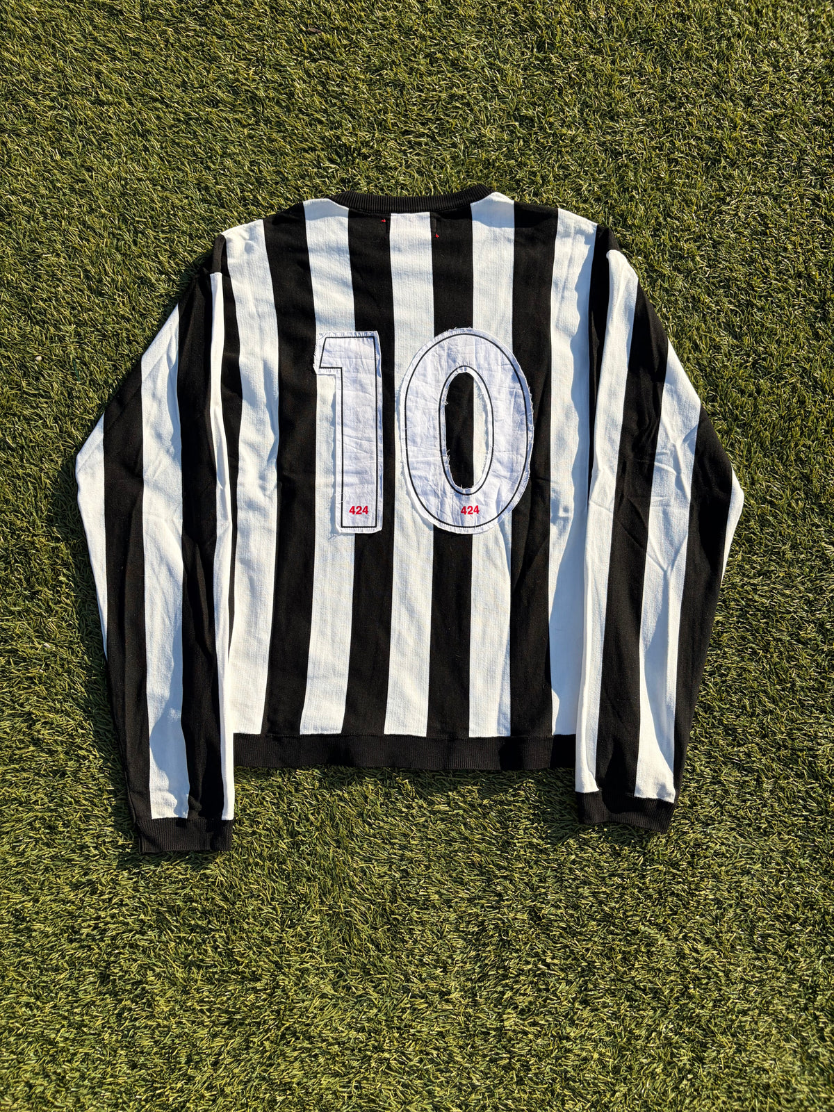 424 By Guillermo Andrade Jesus Vertical Stripe Soccer Long Sleeve