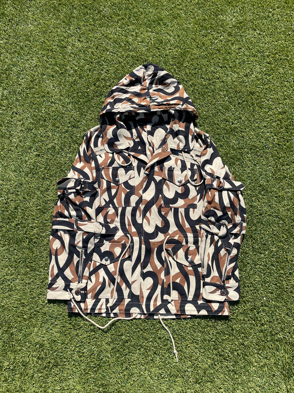 AW04 “Give Peace A Chance” - Number (N)ine Tribal Heart Camo M-65 Cargo Jacket
