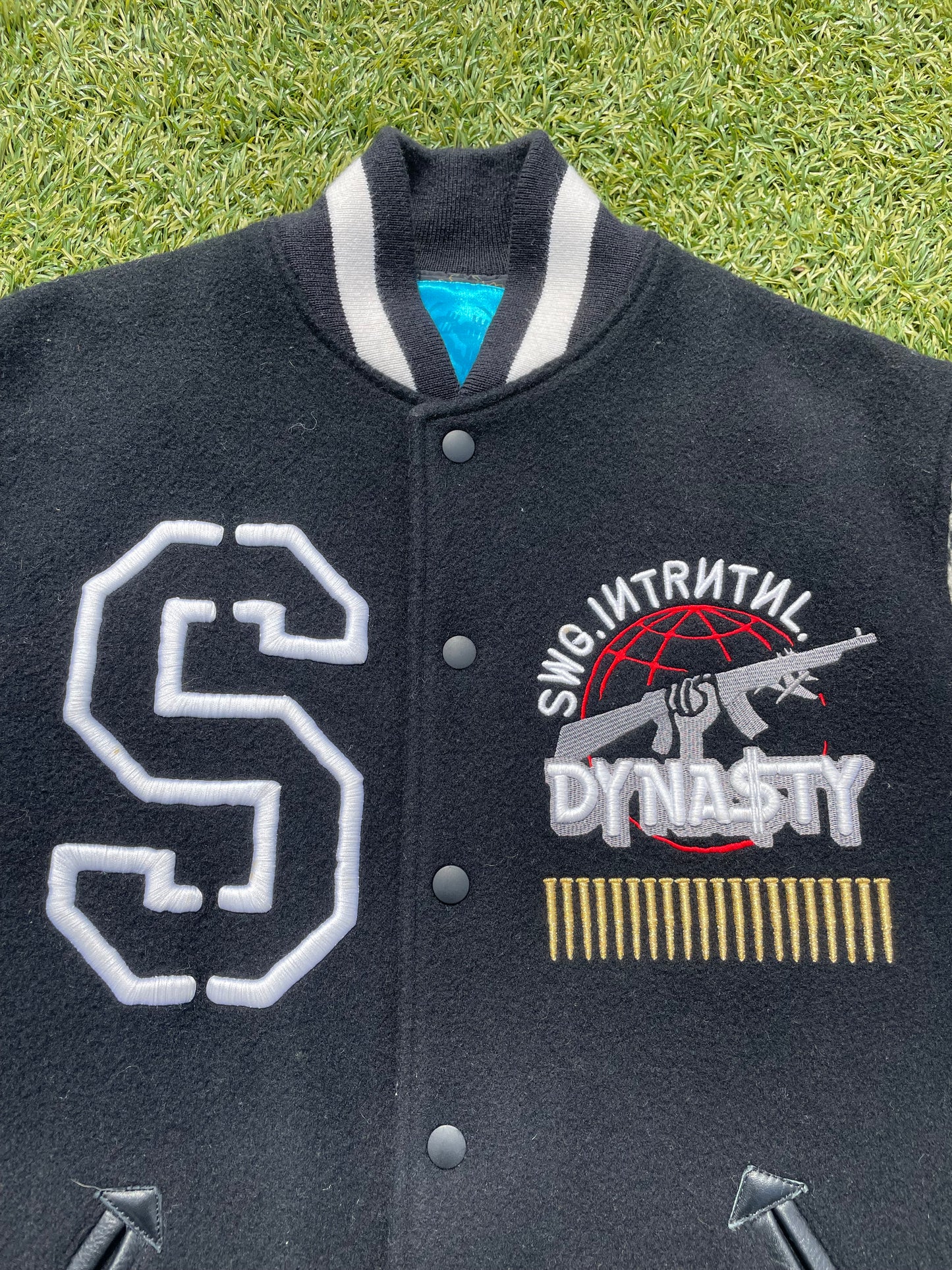 AW07 Swagger Dynasty Bullet Embroidered Varsity Jacket