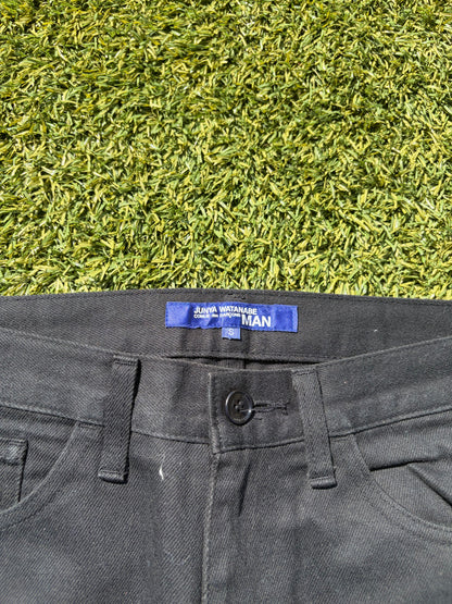 AD2002 Junya Watanabe Leather Patch ‘24’ Canvas Denim