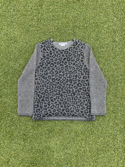 AD2020 Comme Des Garçons Leopard Print Knit Sweater