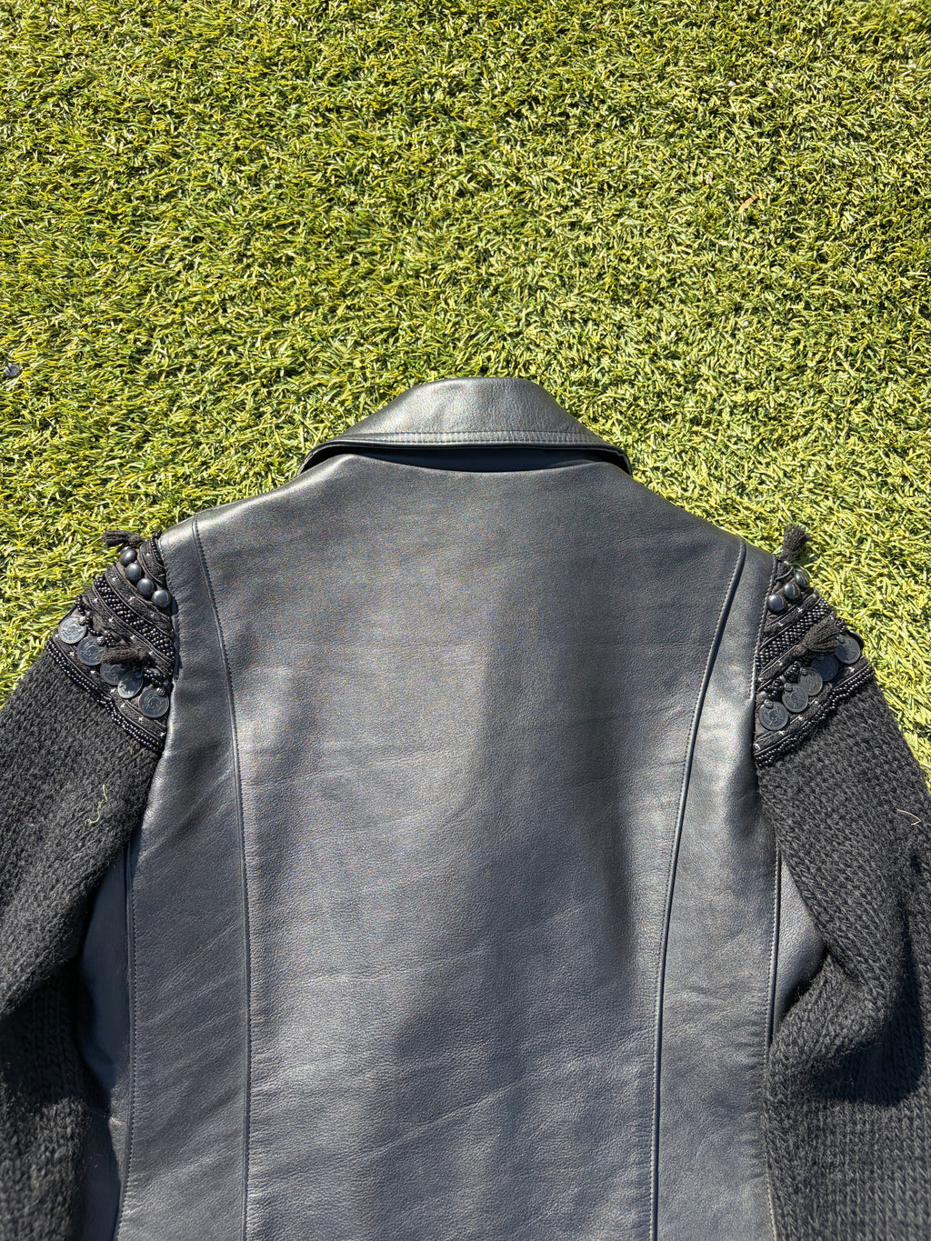 AW09 “Earmuff Maniac” - Undercover Ethnic Moto Leather Jacket