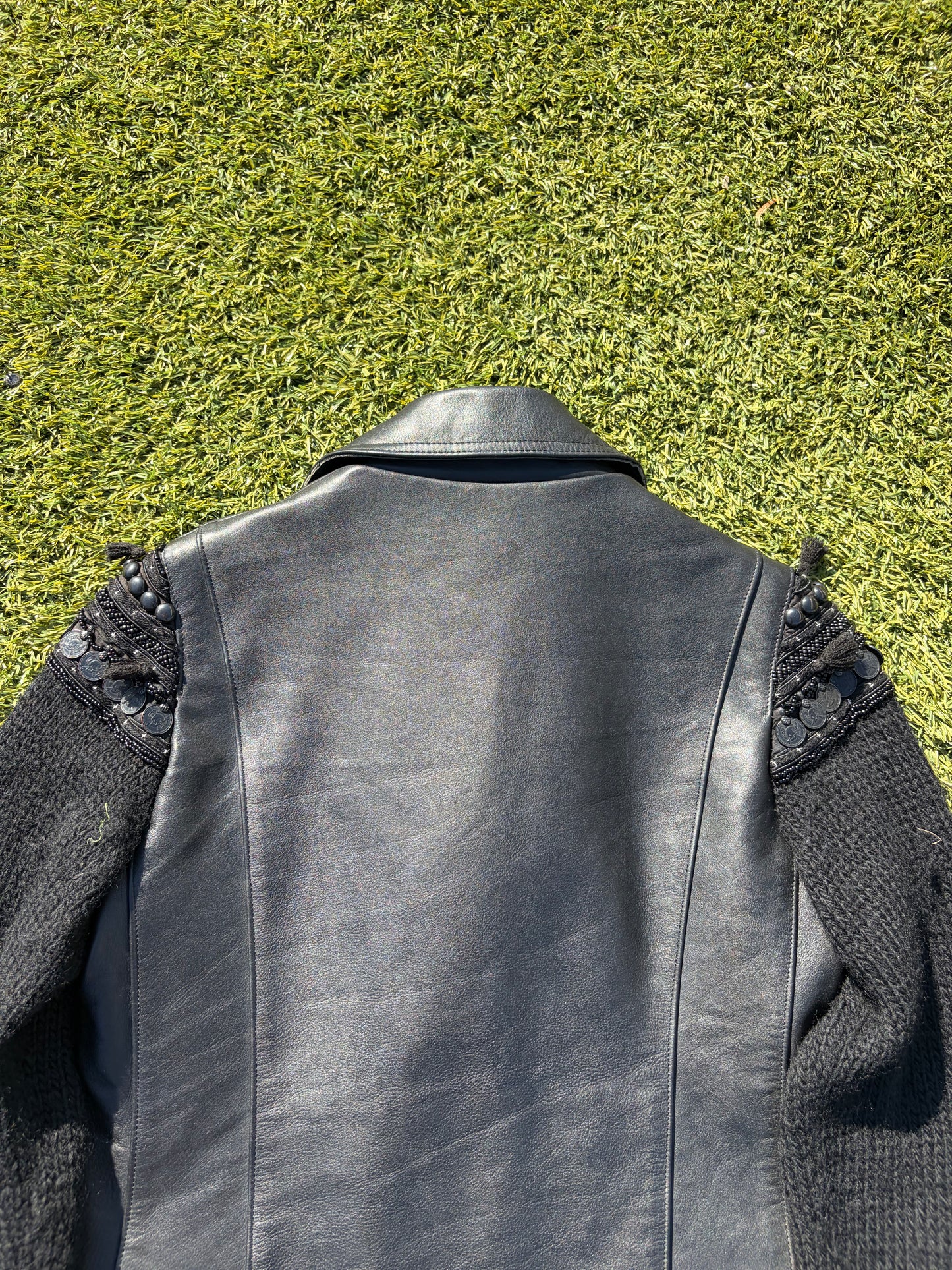 AW09 “Earmuff Maniac” - Undercover Ethnic Moto Leather Jacket