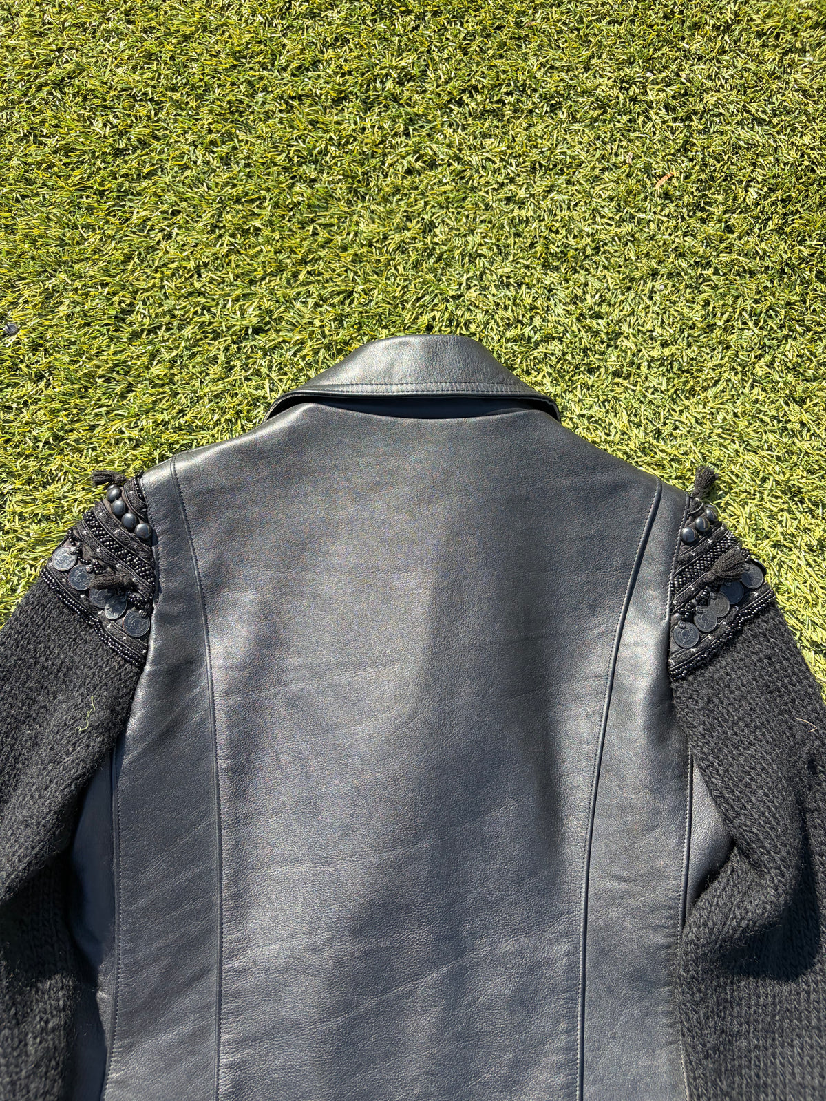 AW09 “Earmuff Maniac” - Undercover Ethnic Moto Leather Jacket