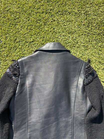 AW09 “Earmuff Maniac” - Undercover Ethnic Moto Leather Jacket