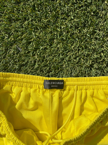 FW23 Balenciaga 3B Sports Icon Yellow Trackpants