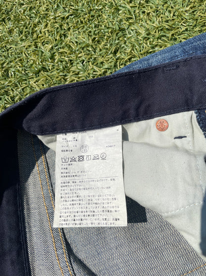 AD2017 Junya Watanabe Paint Splatter Indigo Denim